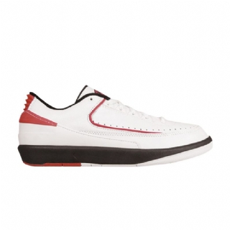 Air Jordan 2 Low Og Fehér Fekete Piros Férfi Cipő