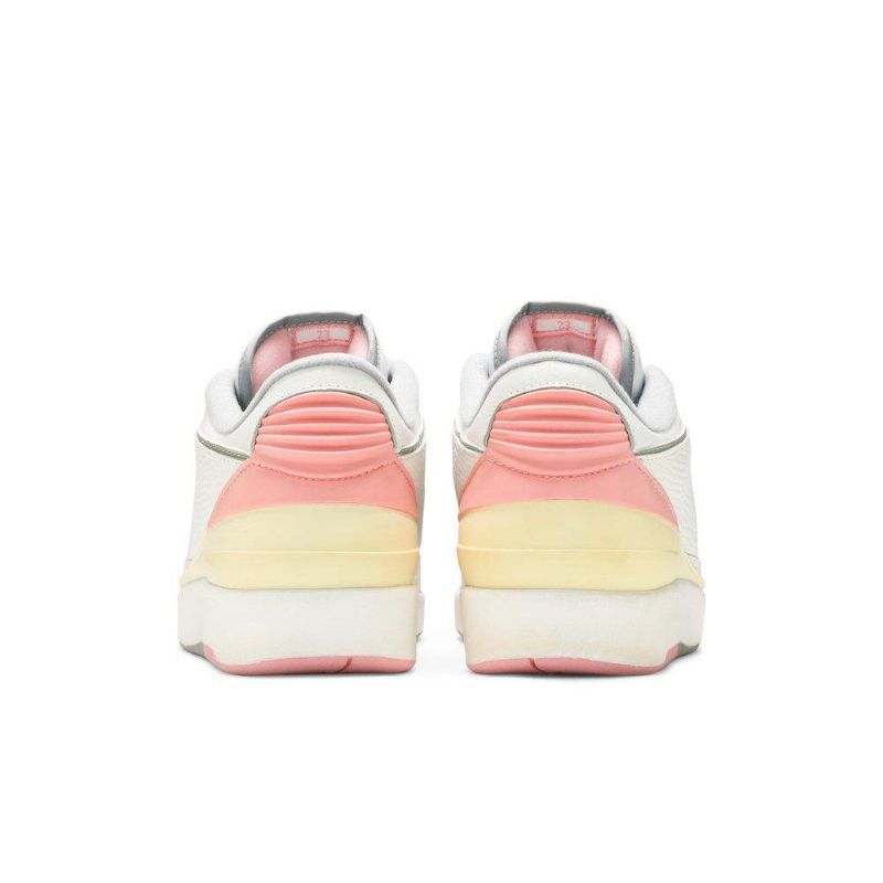 Air Jordan 2 Retro Alacsony Fehér Sárga Rózsaszín Női Cipő
