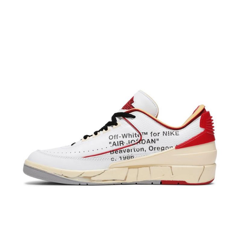 Air Jordan 2 Törtfehér Retro Low Sp Fehér Piros Bézs Férfi Cipő