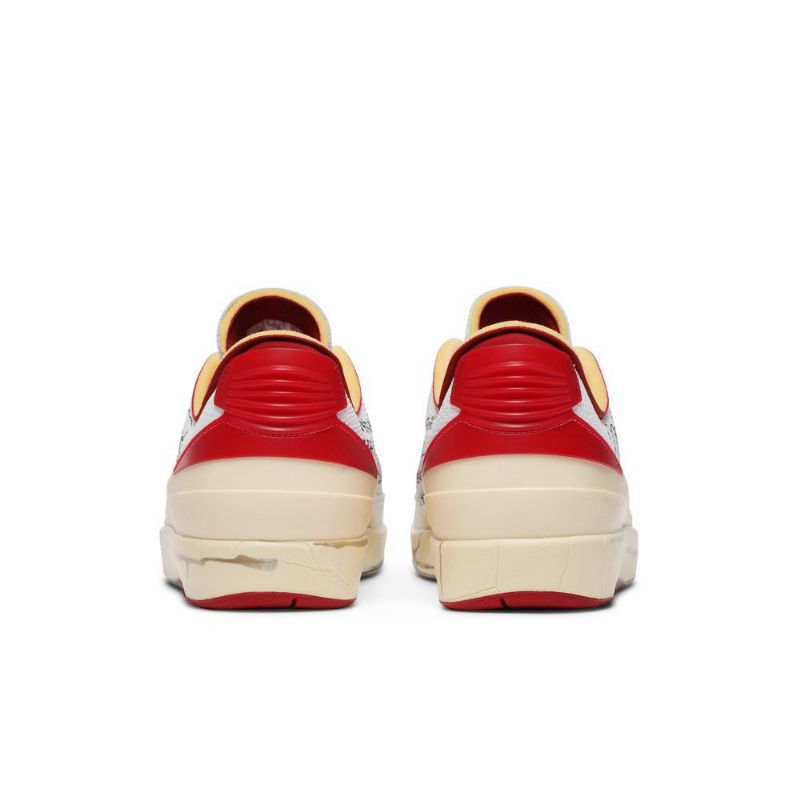 Air Jordan 2 Törtfehér Retro Low Sp Fehér Piros Bézs Férfi Cipő