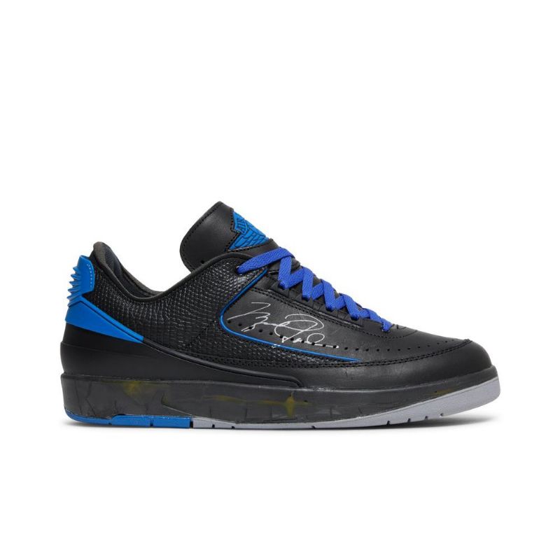 Air Jordan 2 Törtfehér Retro Low Sp Fekete Kék Szürke Férfi Cipő