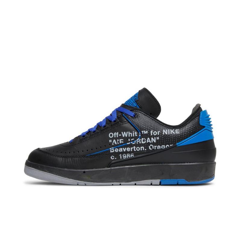 Air Jordan 2 Törtfehér Retro Low Sp Fekete Kék Szürke Férfi Cipő