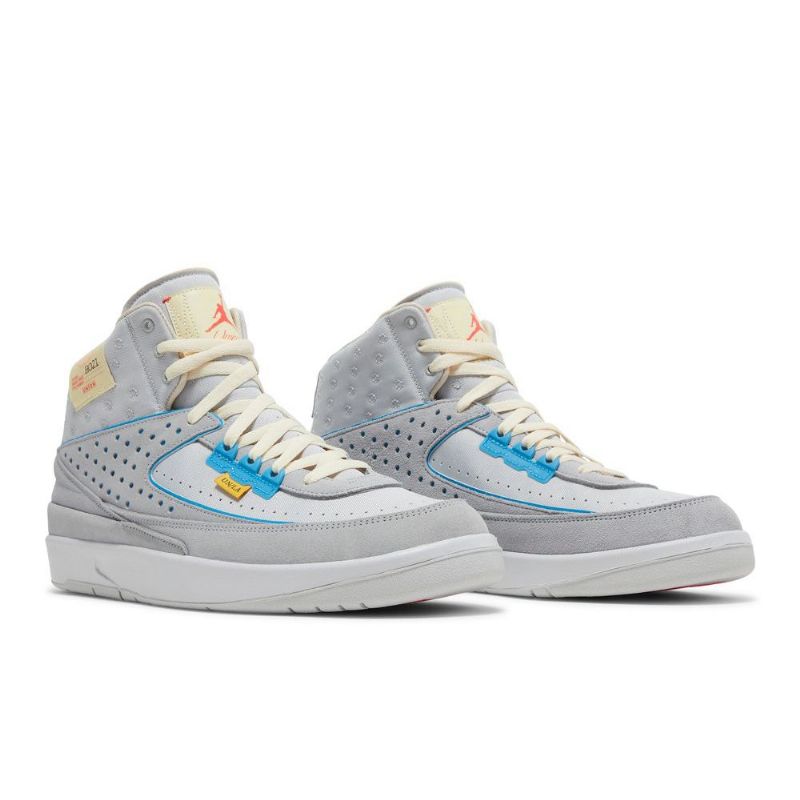 Air Jordan 2 Union La Retro Sp Szürke Kék Férfi Cipő