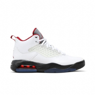 Air Jordan Maxin 200 Fehér Fekete Piros Ezüst Férfi Cipő