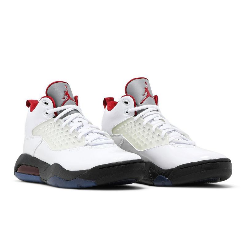 Air Jordan Maxin 200 Fehér Fekete Piros Ezüst Férfi Cipő