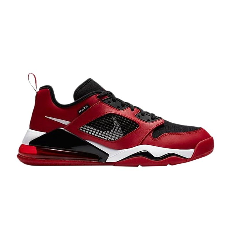 Air Jordan Mars 270 Alacsony Fekete Piros Fehér Férfi Cipő
