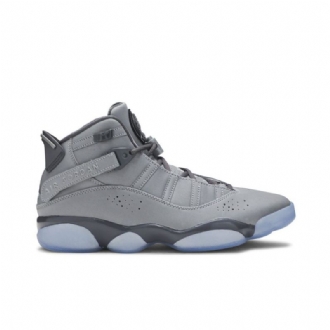 Air Jordan 6 Gyűrűs Ezüst Fehér Szürke Férfi Cipő