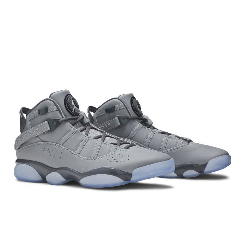 Air Jordan 6 Gyűrűs Ezüst Fehér Szürke Férfi Cipő