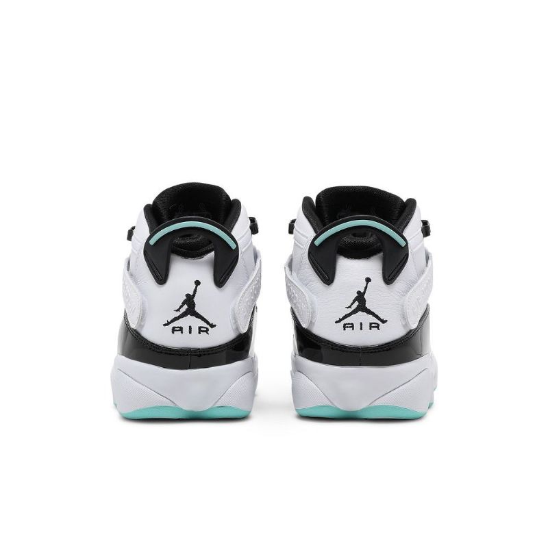 Air Jordan 6 Gyűrűs Fehér Fekete Kék Férfi Cipő