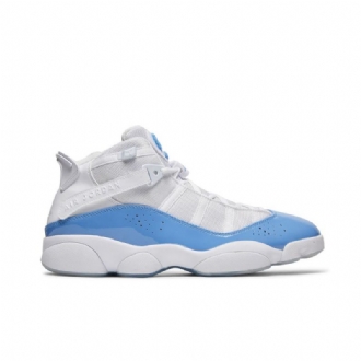 Air Jordan 6 Gyűrűs Fehér Kék Férfi Cipő