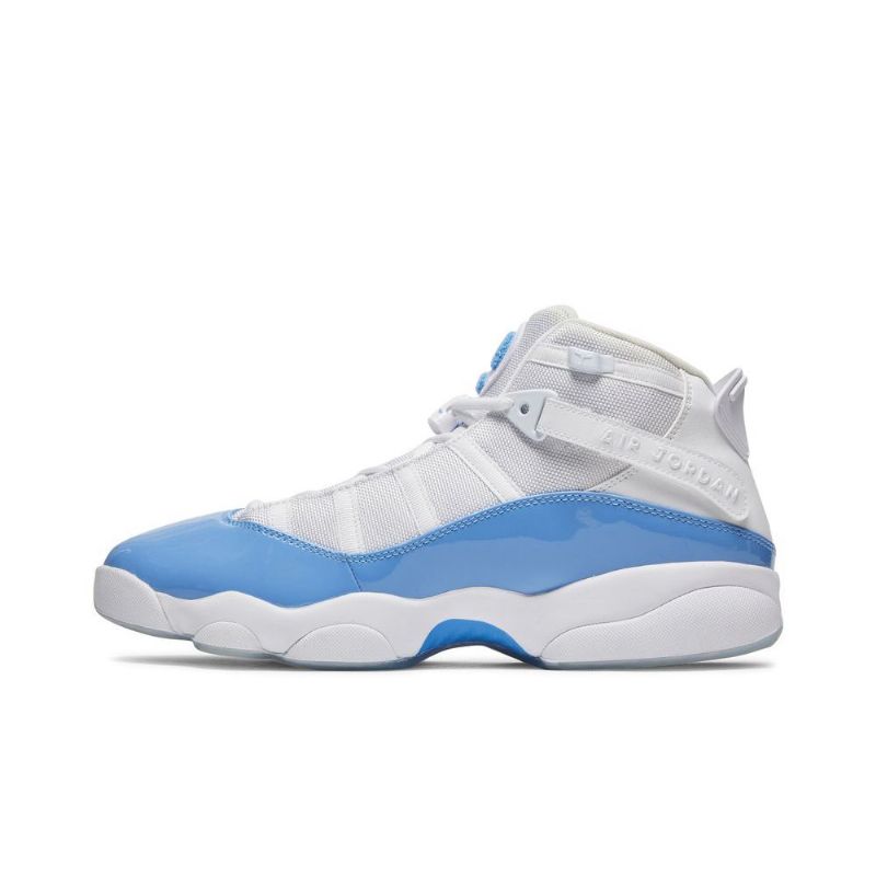 Air Jordan 6 Gyűrűs Fehér Kék Férfi Cipő
