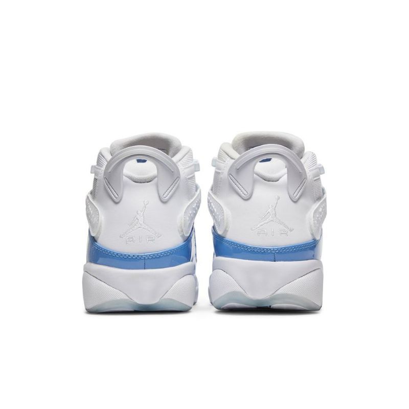 Air Jordan 6 Gyűrűs Fehér Kék Férfi Cipő