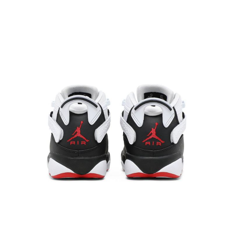 Air Jordan 6 Gyűrűs Fekete Fehér Piros Zöld Férfi Cipő