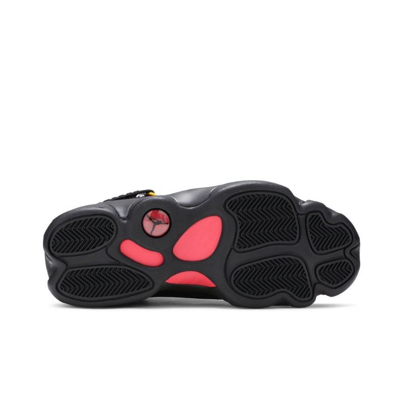 Air Jordan 6 Gyűrűs Fekete Piros Arany Férfi Cipő