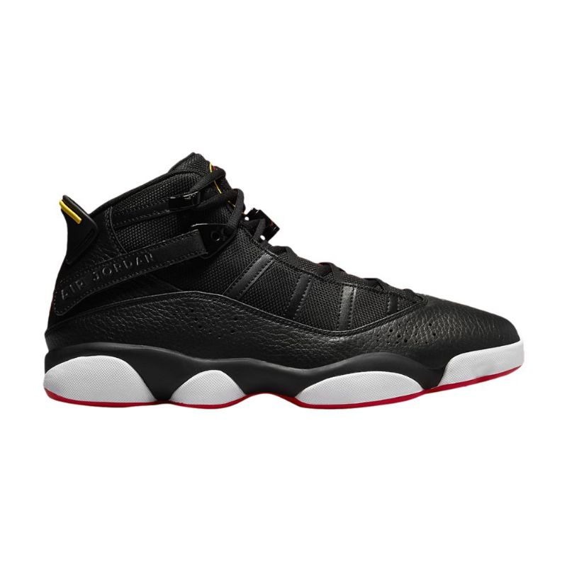 Air Jordan 6 Gyűrűs Fekete Sárga Férfi Cipő