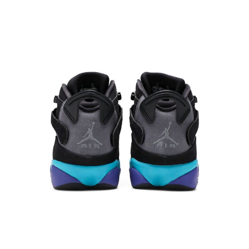 Air Jordan 6 Gyűrűs Fekete Szürke Kék Lila Férfi Cipő