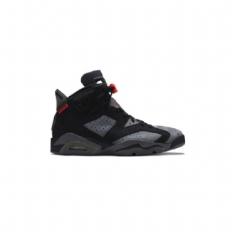 Air Jordan 6 Paris Saint-germain Retro Szürke Fekete Piros Férfi Cipő