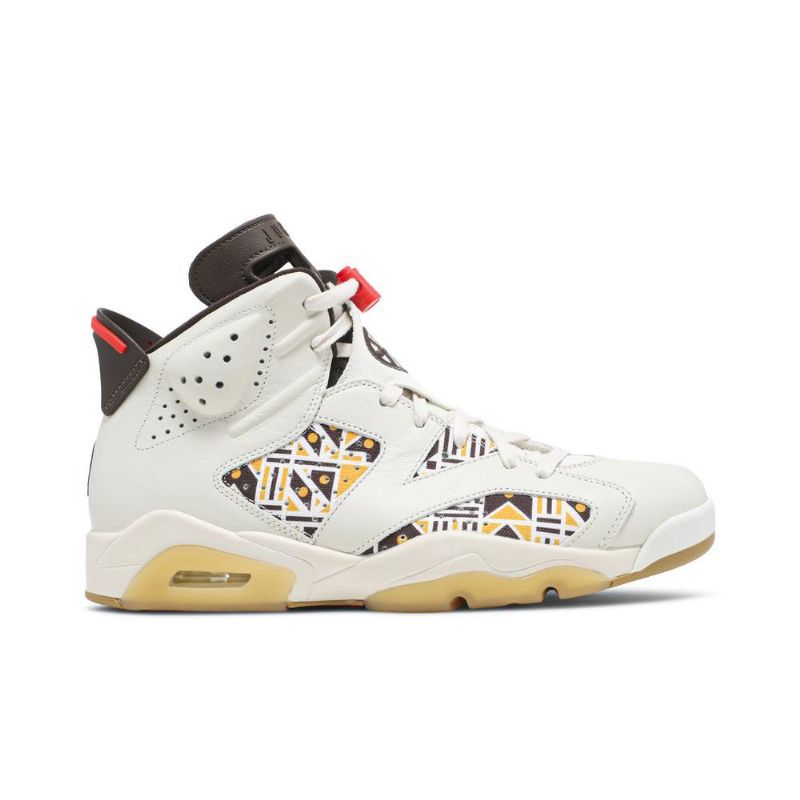 Air Jordan 6 Retro Fehér Barna Fekete Férfi Cipő
