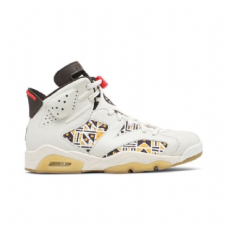 Air Jordan 6 Retro Fehér Barna Fekete Férfi Cipő