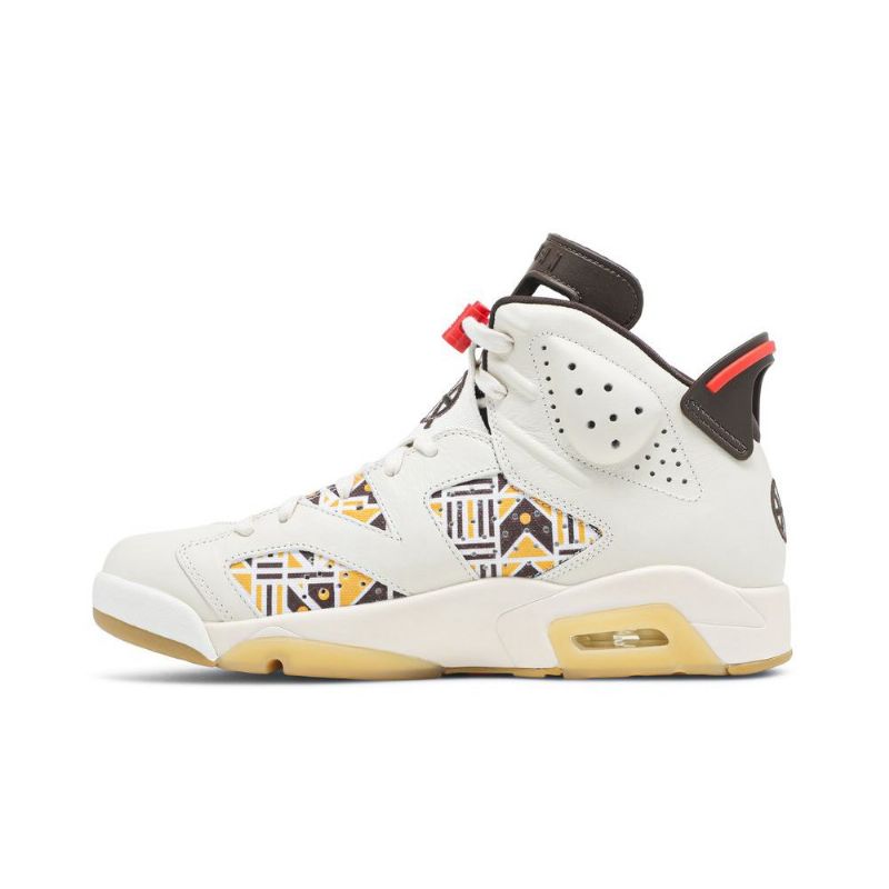 Air Jordan 6 Retro Fehér Barna Fekete Férfi Cipő