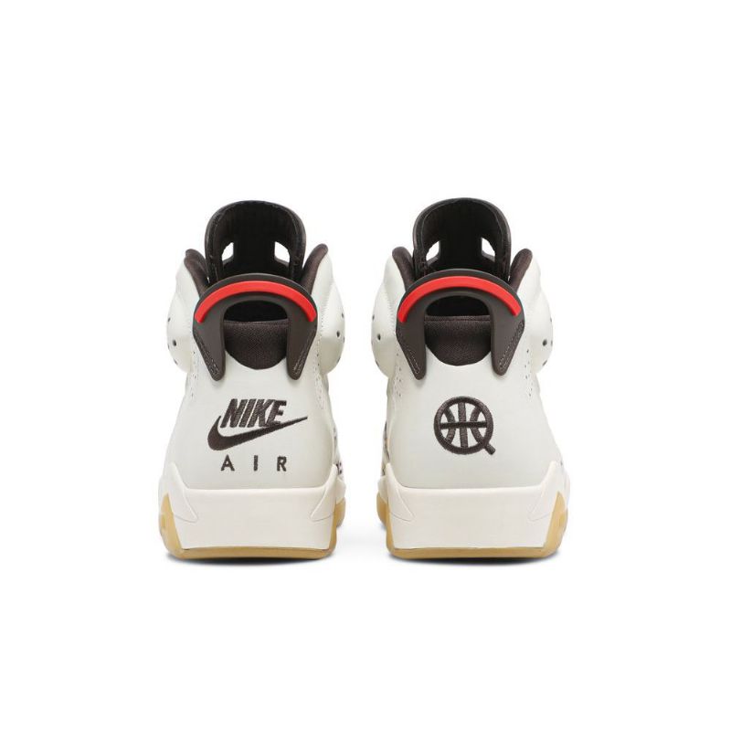 Air Jordan 6 Retro Fehér Barna Fekete Férfi Cipő
