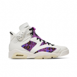 Air Jordan 6 Retro Fehér Lila Fekete Férfi Cipő
