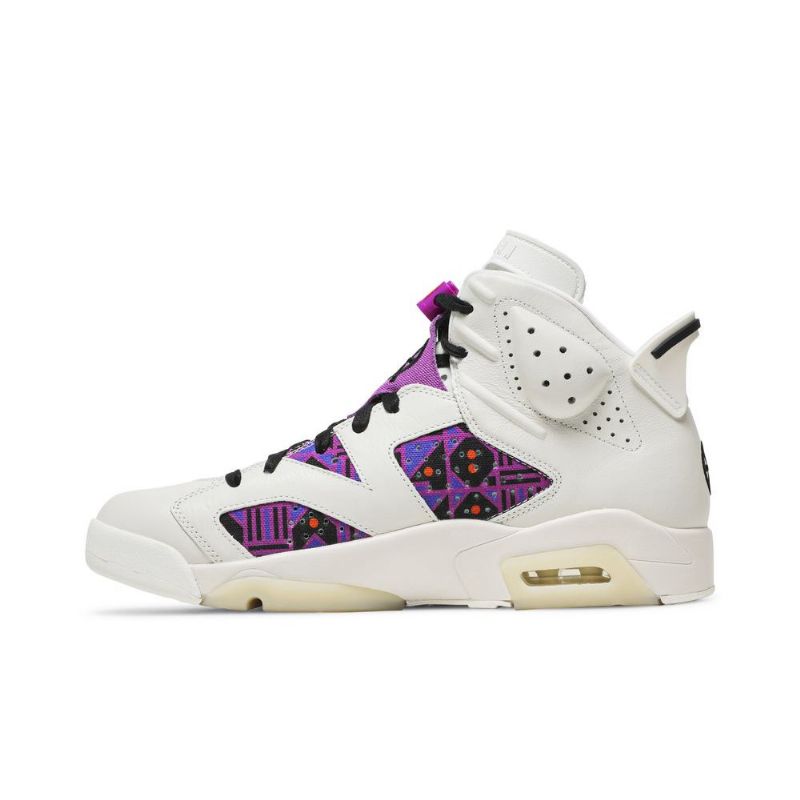 Air Jordan 6 Retro Fehér Lila Fekete Férfi Cipő