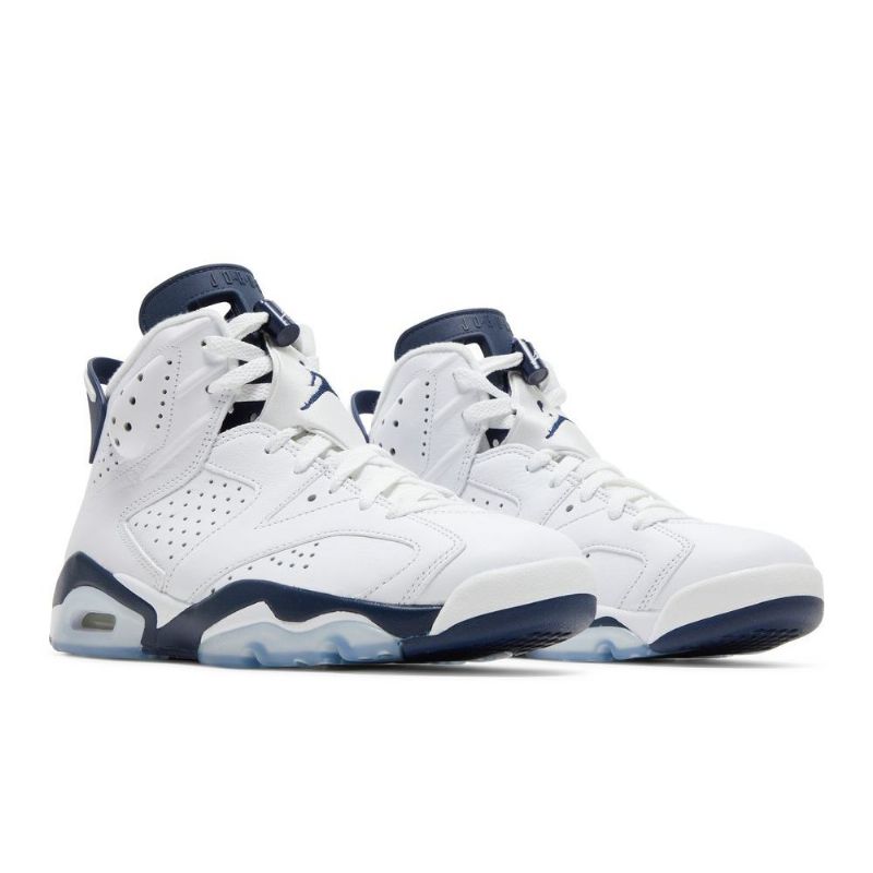 Air Jordan 6 Retro Fehér Sötétkék Férfi Cipő