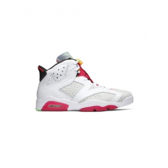 Air Jordan 6 Retro Fehér Szürke Piros Fekete Férfi Cipők