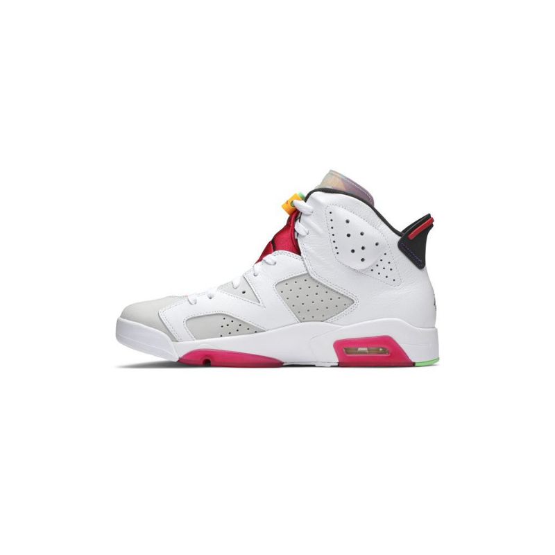 Air Jordan 6 Retro Fehér Szürke Piros Fekete Férfi Cipők