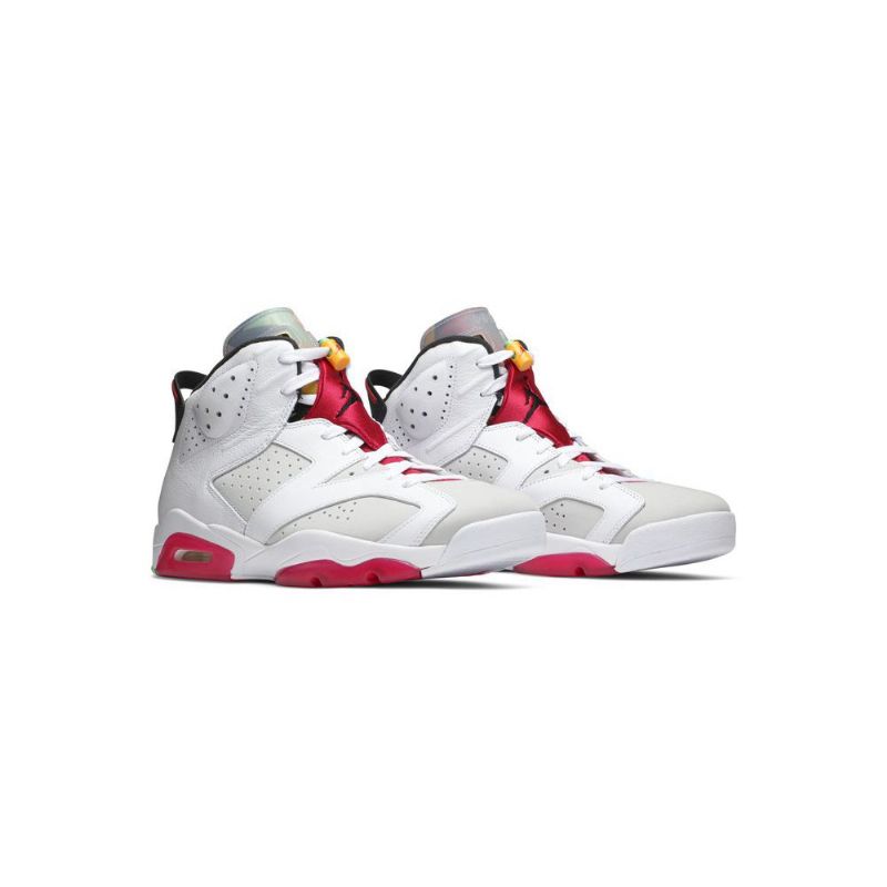 Air Jordan 6 Retro Fehér Szürke Piros Fekete Férfi Cipők