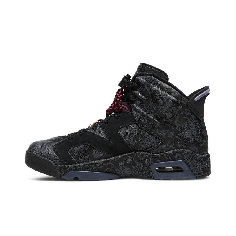 Air Jordan 6 Retro Fekete Bordeaux Szürke Női Cipő