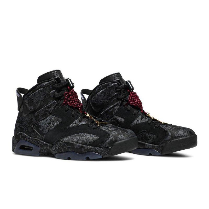 Air Jordan 6 Retro Fekete Bordeaux Szürke Női Cipő
