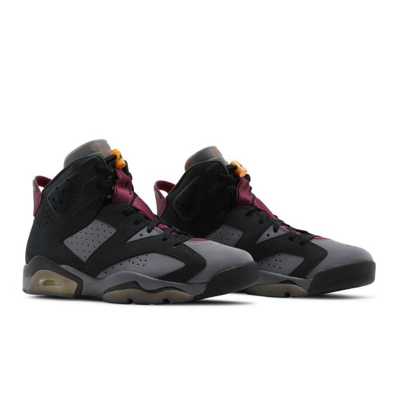 Air Jordan 6 Retro Fekete Szürke Bordeaux Férfi Cipő