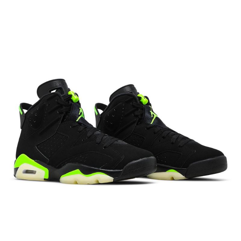 Air Jordan 6 Retro Fekete Zöld Férfi Cipő