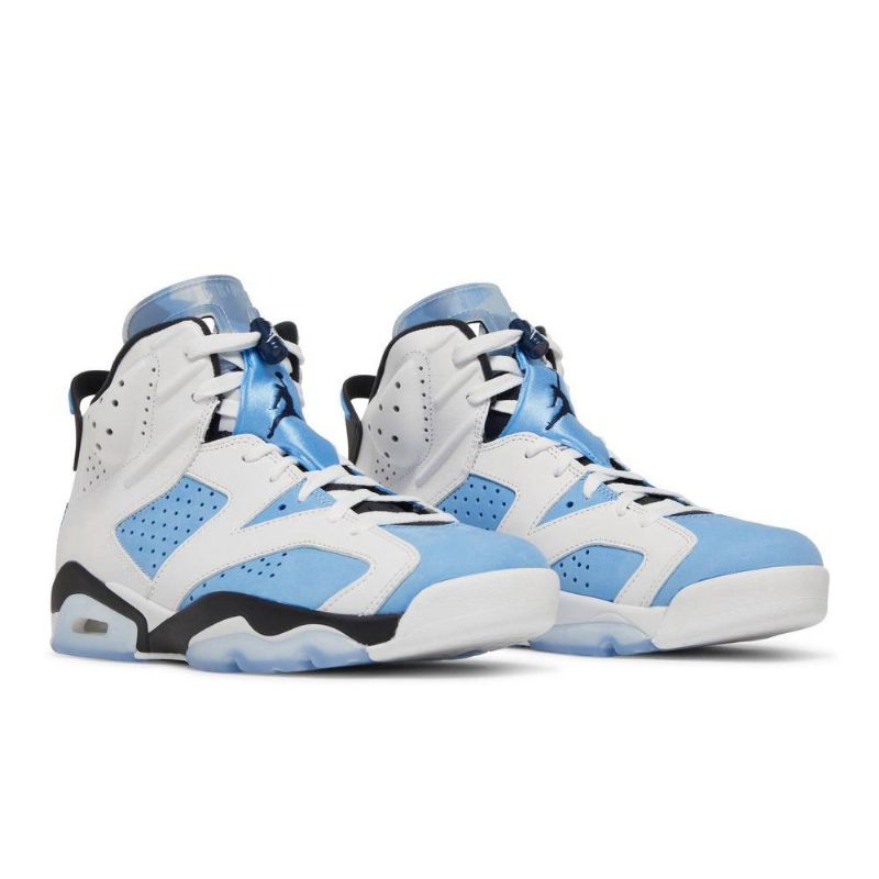Air Jordan 6 Retro Kék Fehér Fekete Férfi Cipő