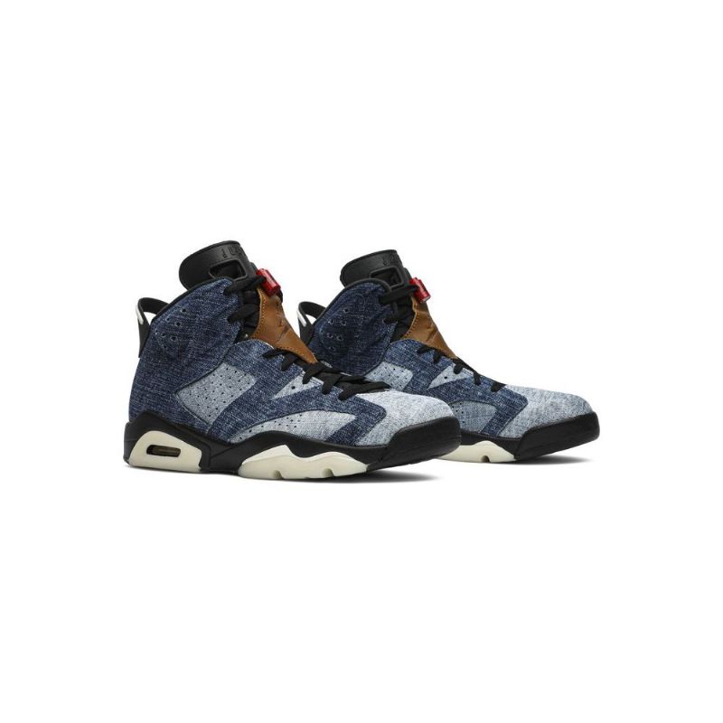 Air Jordan 6 Retro Kék Szürke Barna Férfi Cipők