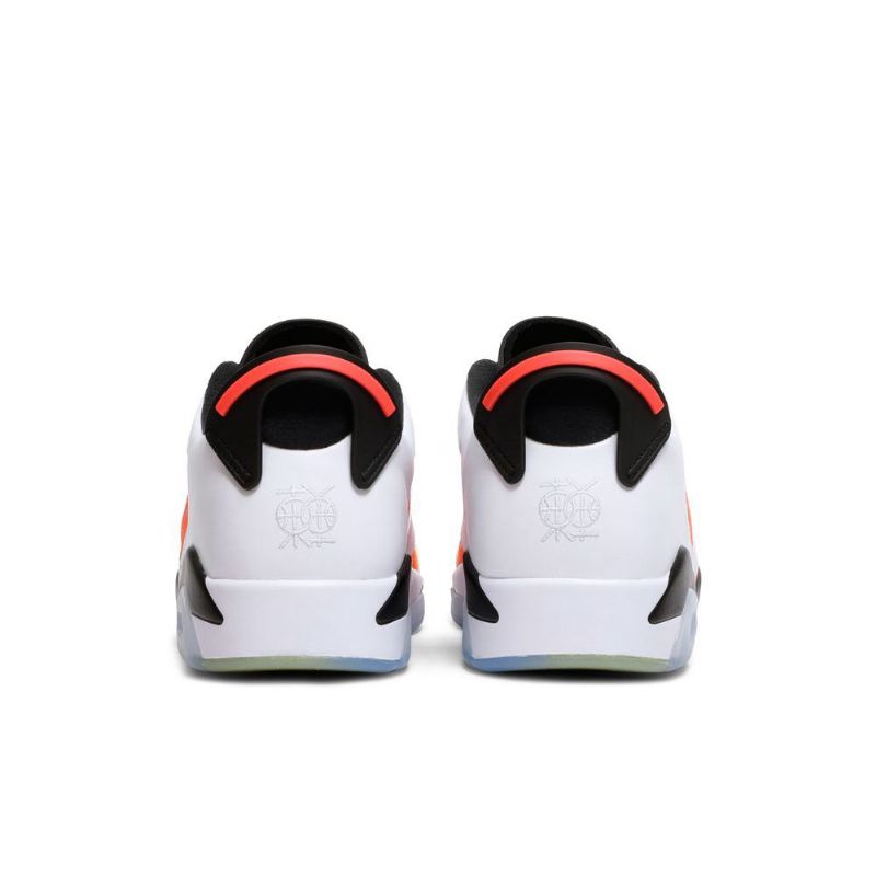 Air Jordan 6 Retro Low Se Fehér Fekete Sárga Narancssárga Férfi Cipő