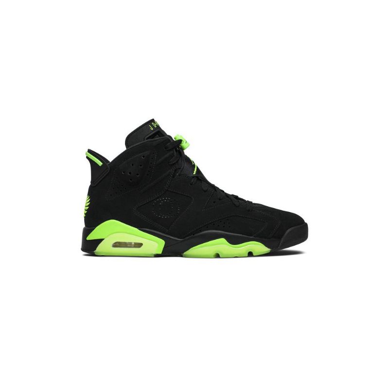 Air Jordan 6 Retro Pe Fekete Zöld Férfi Cipő