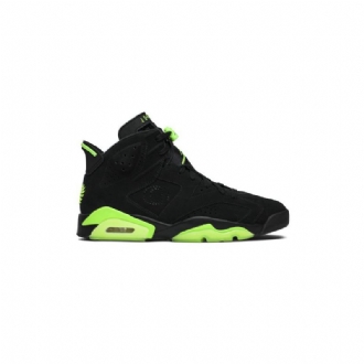Air Jordan 6 Retro Pe Fekete Zöld Férfi Cipő