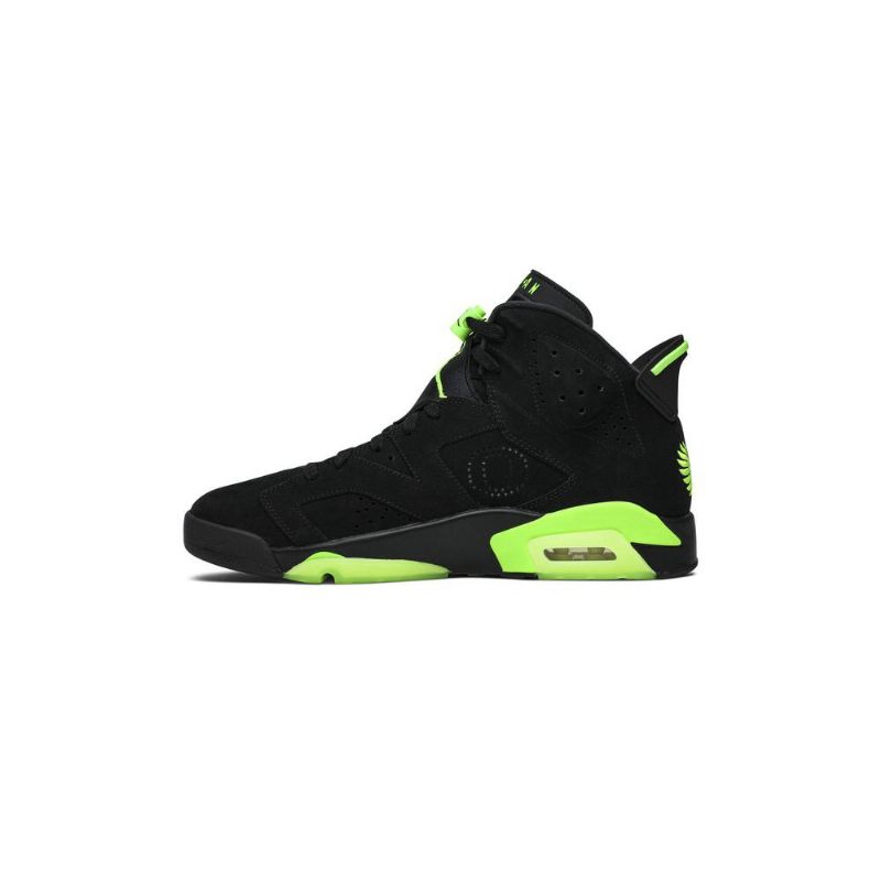 Air Jordan 6 Retro Pe Fekete Zöld Férfi Cipő