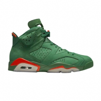 Air Jordan 6 Retro Zöld Narancssárga Férfi Cipő