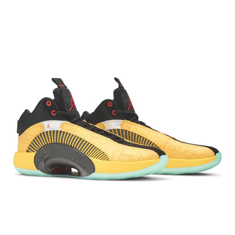 Air Jordan 35 Arany Fekete Piros Férfi Cipő