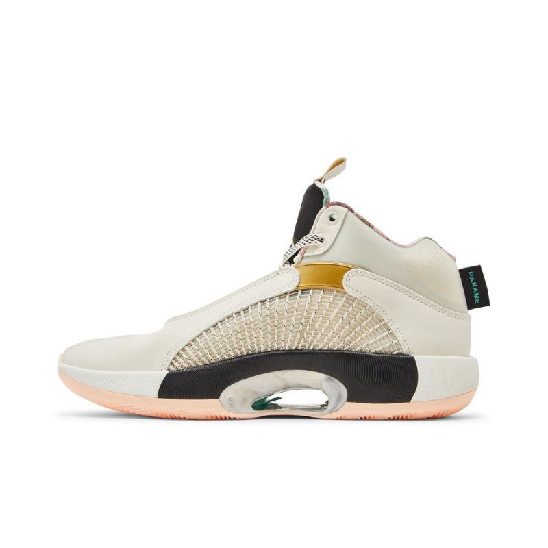 Air Jordan 35 Fehér Fekete Arany Férfi Cipő