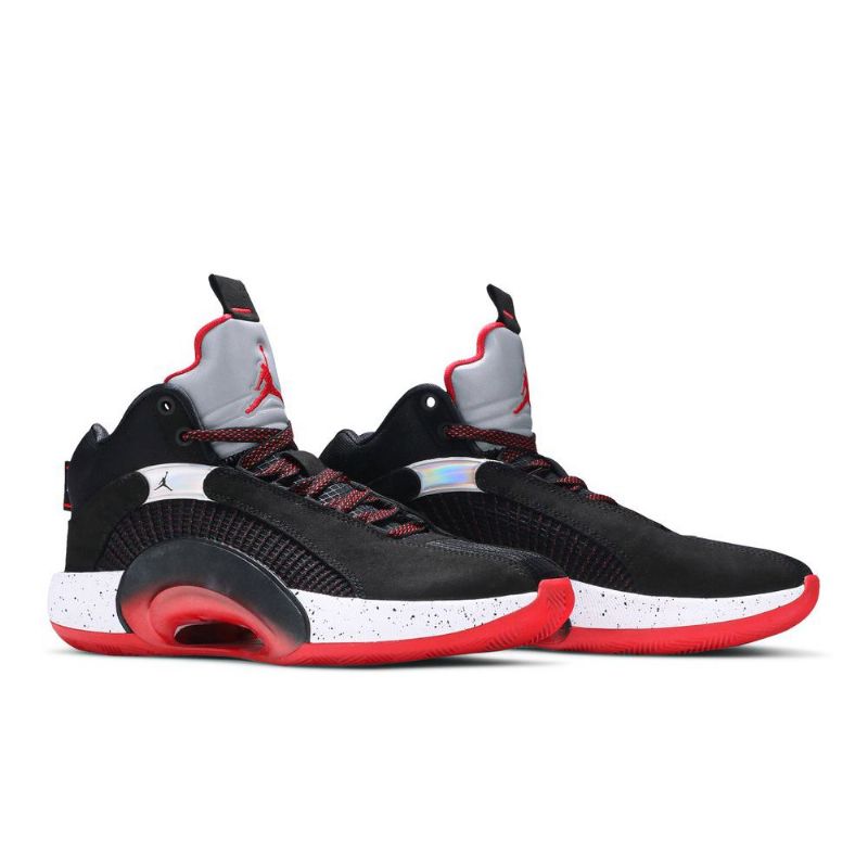 Air Jordan 35 Pf Fekete Piros Ezüst Fehér Férfi Cipő