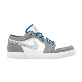 Air Jordan Retro V.1 Fehér Kék Szürke Férfi Cipő