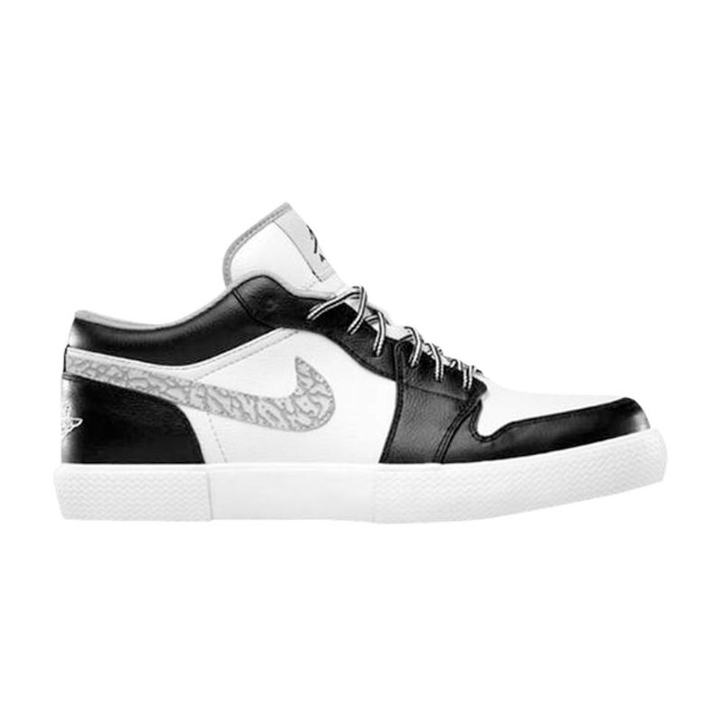 Air Jordan Retro V.1 Fekete Fehér Szürke Férfi Cipő