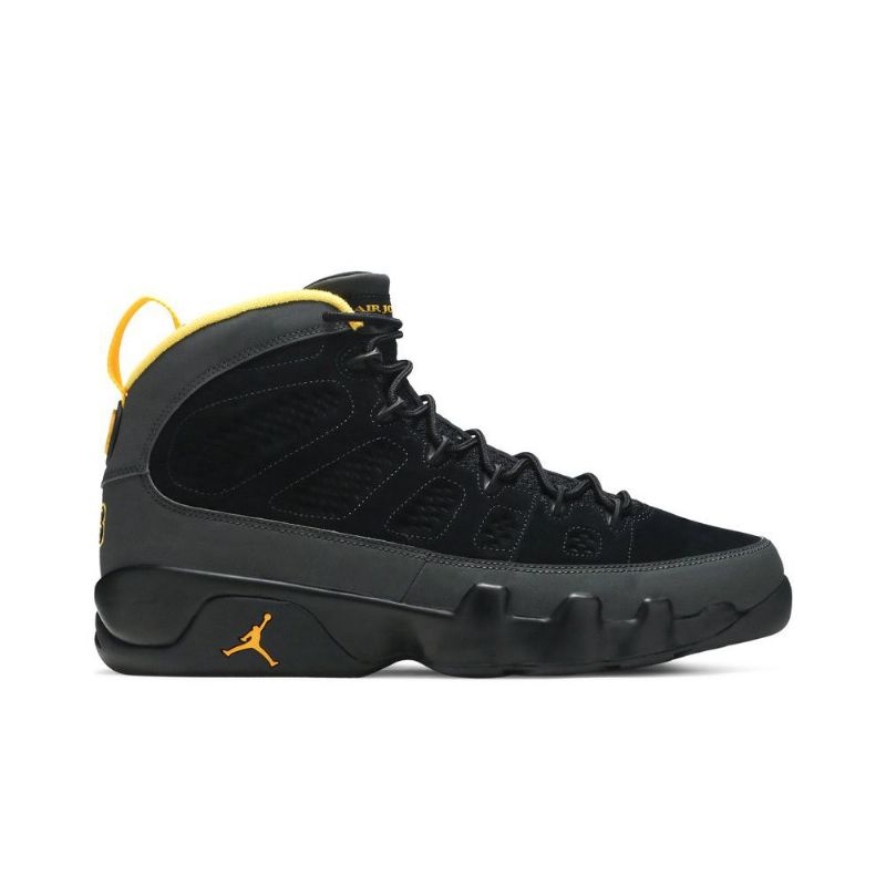 Air Jordan 9 Retro 'dark Charcoal University Gold' Fekete Szürke Arany Férfi Cipő