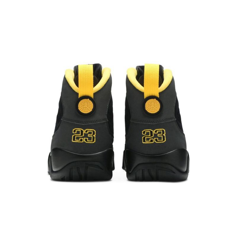 Air Jordan 9 Retro 'dark Charcoal University Gold' Fekete Szürke Arany Férfi Cipő