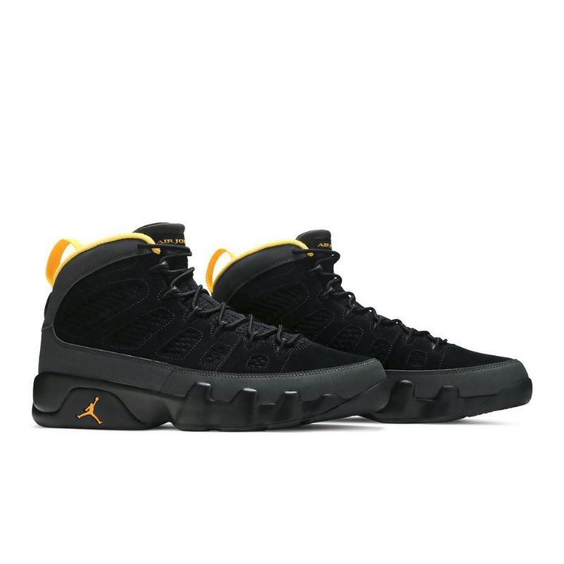 Air Jordan 9 Retro 'dark Charcoal University Gold' Fekete Szürke Arany Férfi Cipő